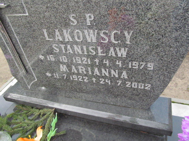 Stanisław Lakowski 1921 Ostróda Gmina - Grobonet - Wyszukiwarka osób pochowanych