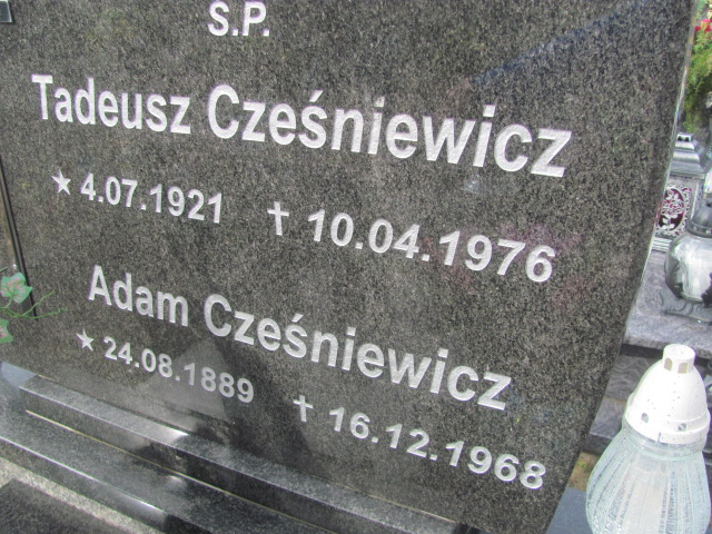 Adam Cześniewicz 1889 Ostróda Gmina - Grobonet - Wyszukiwarka osób pochowanych