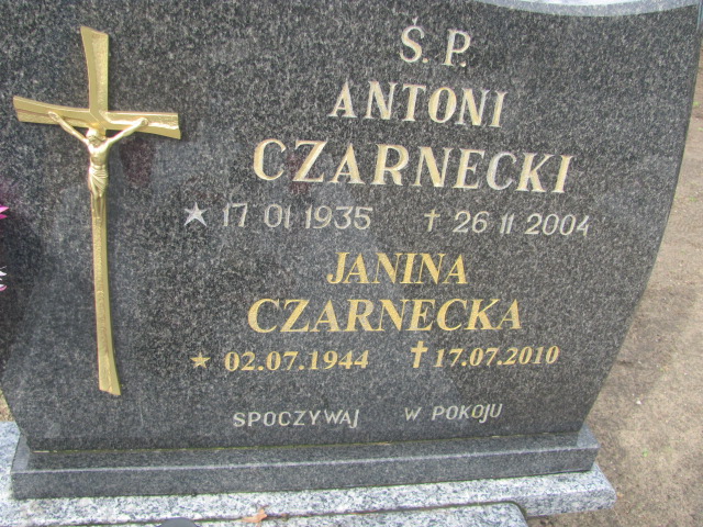 Antoni Czarnecki 1935 Ostróda Gmina - Grobonet - Wyszukiwarka osób pochowanych