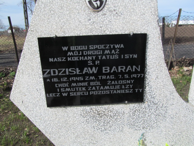 Zdzisław Baran 1945 Ostróda Gmina - Grobonet - Wyszukiwarka osób pochowanych
