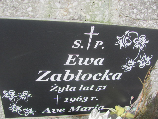 Ewa Zabłocka Ostróda Gmina - Grobonet - Wyszukiwarka osób pochowanych